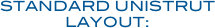 STANDARD UNISTRUT LAYOUT: